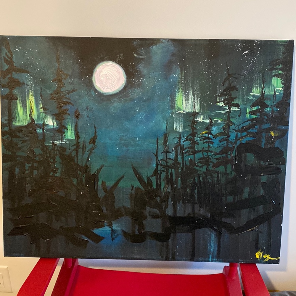 Oil paint on canvas